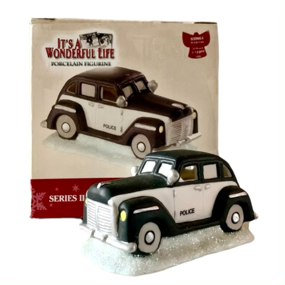 IT'S A WONDERFUL LIFE, BERT'S POLICE CAR, PORCELAIN FIGURINE